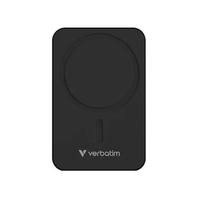 Външна батерия Verbatim Charge'n'Go, магнитна, 20000 mAh, черна