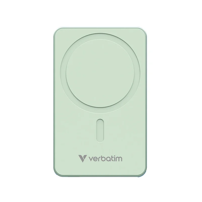 Външна батерия Verbatim Charge'n'Go, магнитна, 5000 mAh, зелена
