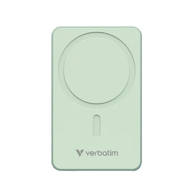 Външна батерия Verbatim Charge'n'Go, магнитна, 5000 mAh, зелена