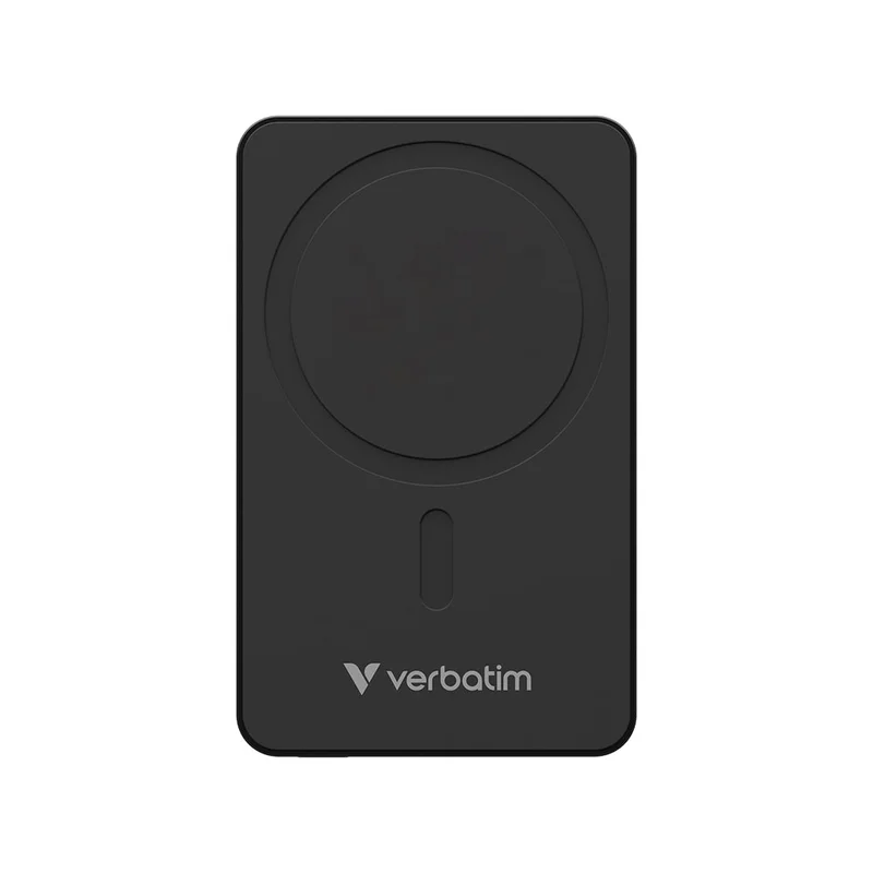 Външна батерия Verbatim Charge'n'Go, магнитна, 5000 mAh, черна