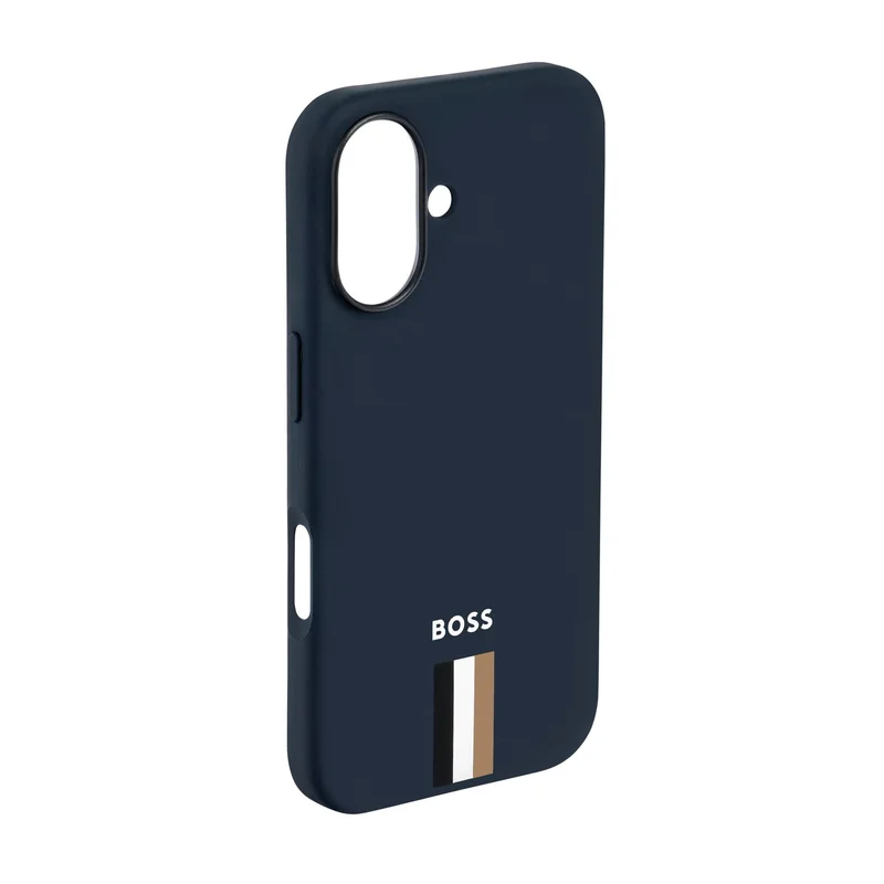 Hugo Boss Калъф за телефон Iconic, за iPhone 16, тъмносин
