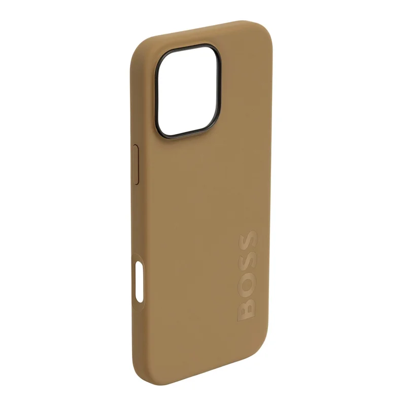 Hugo Boss Калъф за телефон, за iPhone 16 Pro Max, карамел