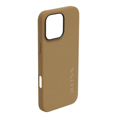 Hugo Boss Калъф за телефон, за iPhone 16 Pro Max, карамел