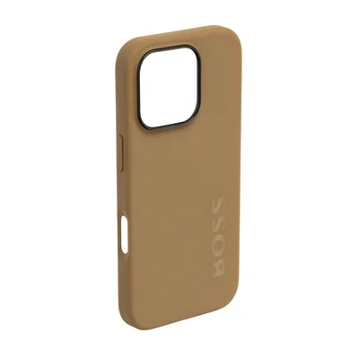 Hugo Boss Калъф за телефон, за iPhone 16 Pro, карамел