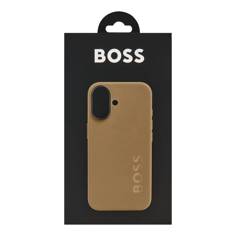 Hugo Boss Калъф за телефон, за iPhone 16, карамел