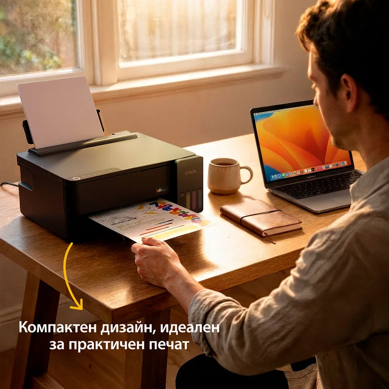 Мастиленоструен принтер Epson Ecotank L1350, Wi-Fi, A4