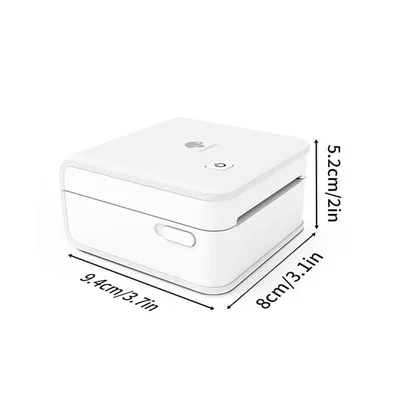 Принтер Phomemo M02 PRO-WH, преносим, мини, без мастило, максимална широчина на етикета 53 mm, бял