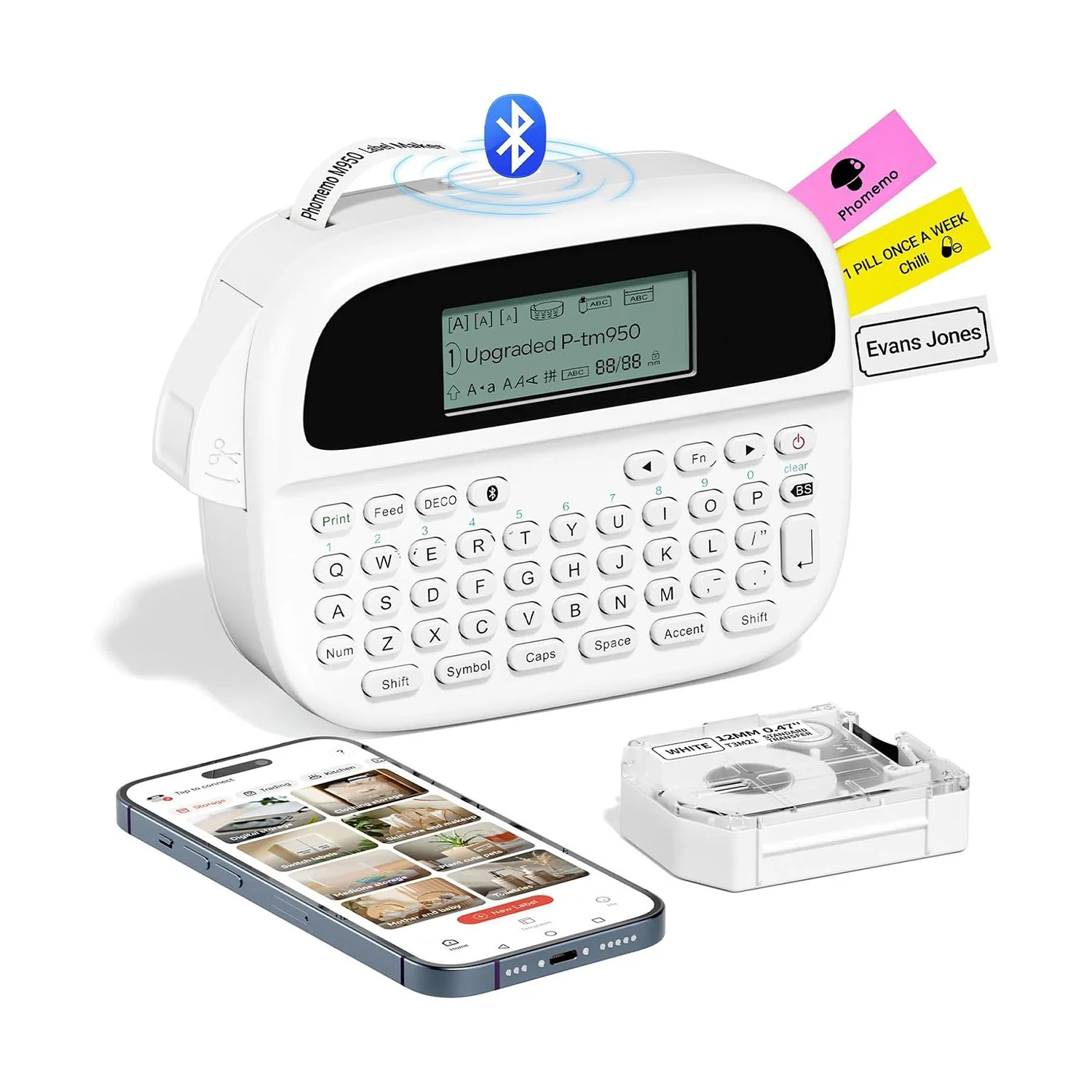 Принтер за етикети Phomemo M950-WH-EN-B