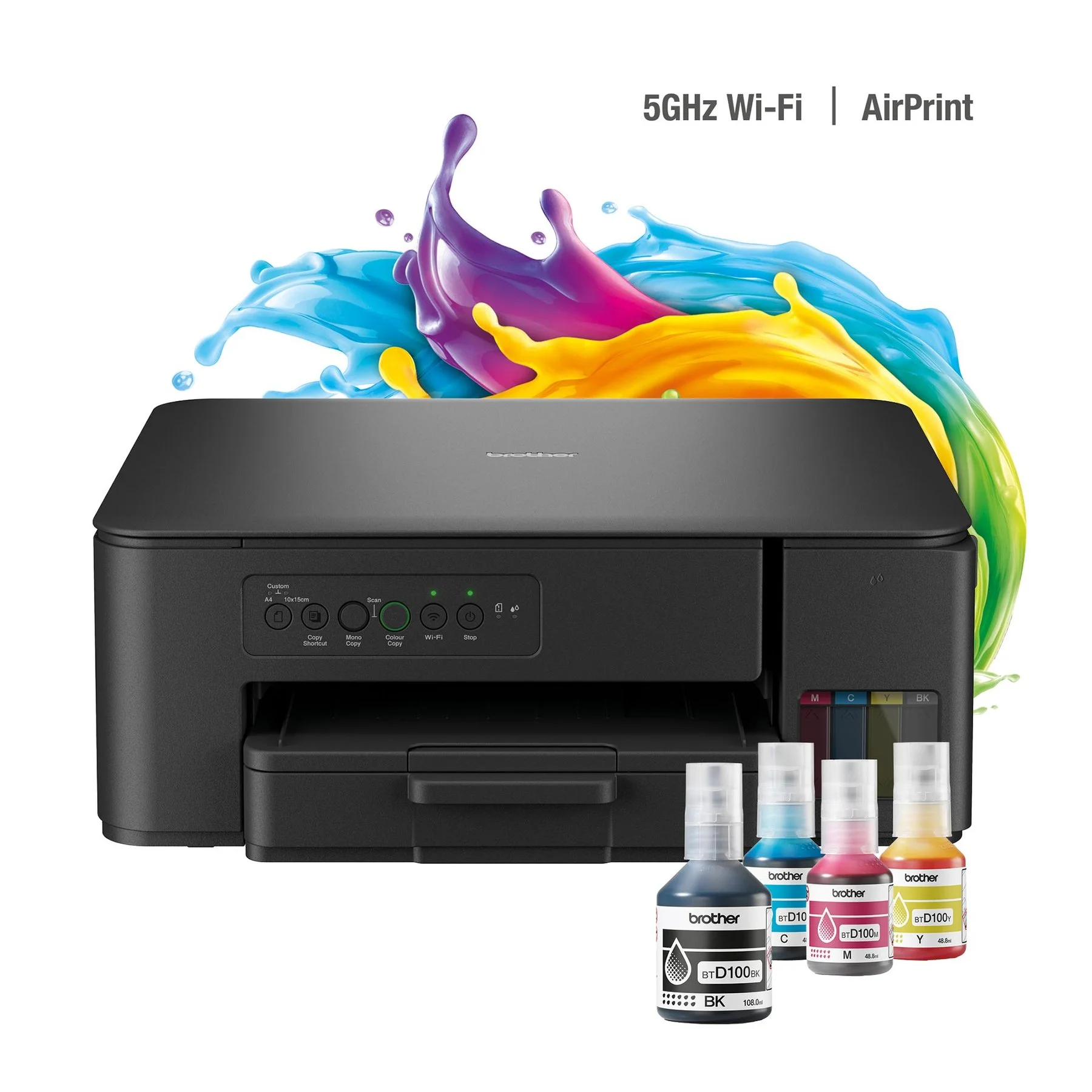 Мастиленоструйно мултифункционално устройство Brother DCP-T430W, 3 в 1, А4, Wi-Fi
