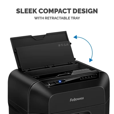 Шредер за унищожаване на документи Fellowes Automax 80M, Soho, Mini-Cut, P-4, 17 L, черен