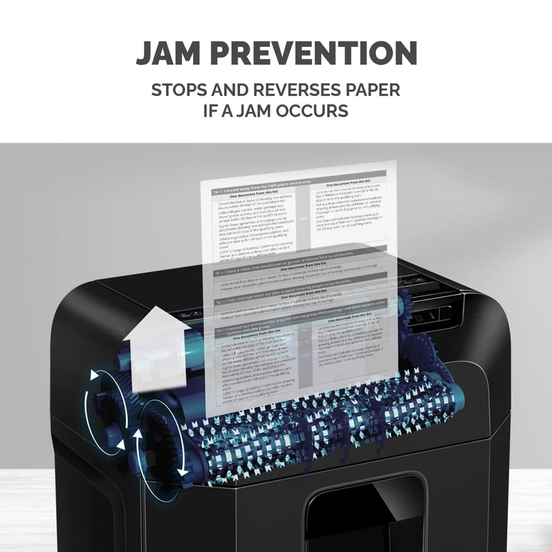 Шредер за унищожаване на документи Fellowes Automax 90M, Soho, Mini-Cut, P-4, 17 L, черен