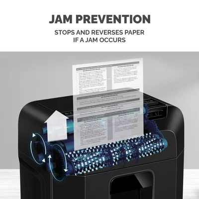 Шредер за унищожаване на документи Fellowes Automax 90M, Soho, Mini-Cut, P-4, 17 L, черен