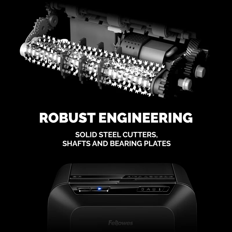 Шредер за унищожаване на документи Fellowes Automax 90M, Soho, Mini-Cut, P-4, 17 L, черен