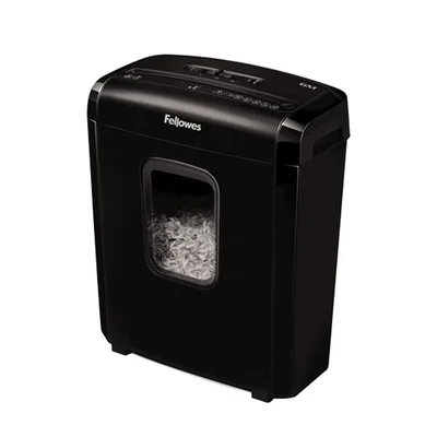 Шредер за унищожаване на документи Fellowes Powershred 6M, Micro Cut, 13 L, P-4, Mini-Cut, време за работа 5 мин