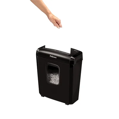 Шредер за унищожаване на документи Fellowes Powershred 6M, Micro Cut, 13 L, P-4, Mini-Cut, време за работа 5 мин