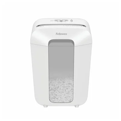 Шредер за унищожаване на документи Fellowes Powershred LX70, Cross-Cut, бял, P-4, обем на коша 18 L, време за работа 5 мин