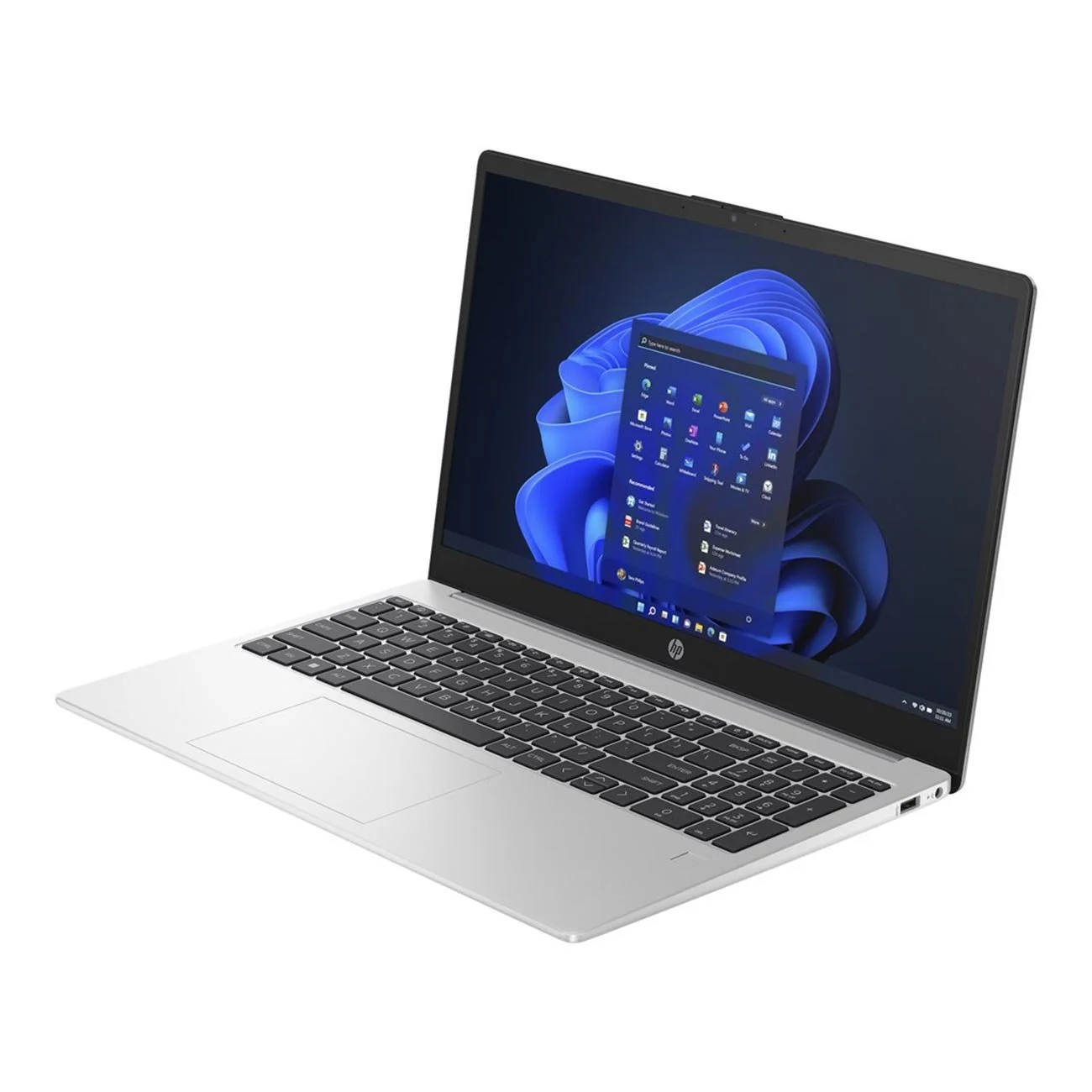 Лаптоп HP 250 G10, 15.6'', FullHD IPS, Intel Core i3, 256 GB SSD, 8 GB RAM, Intel UHD Graphics, сребрист