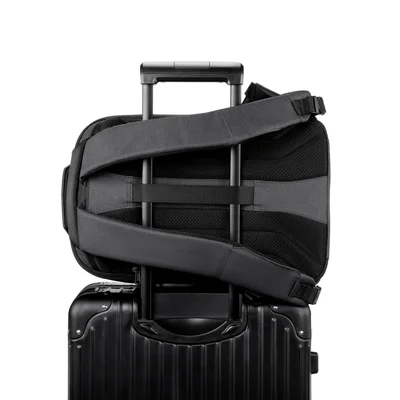 Раница за лаптоп Kingsons Shadow Pro, 15.6'', водоустойчив полиестер/PVC покритие, 20 L, черна