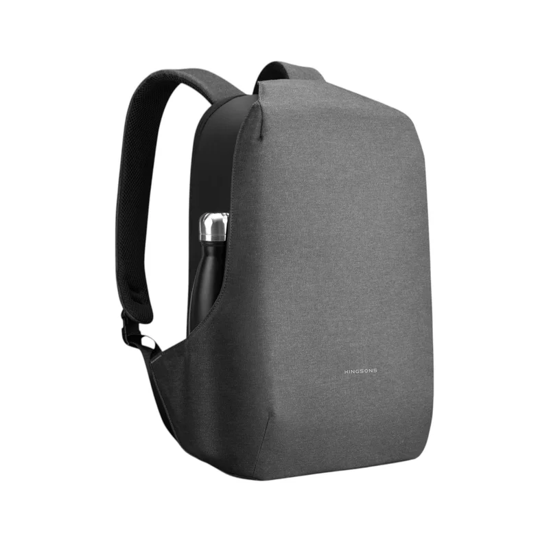 Раница за лаптоп Kingsons Shadow Pro, 15.6'', водоустойчив полиестер/PVC покритие, 20 L, черна