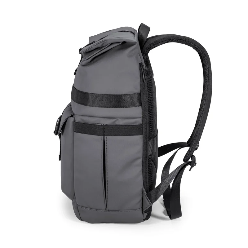 Раница за лаптоп Kingsons Nomad X, 15.6'', водоустойчив полиестер/PVC покритие, 20 L, тъмносива