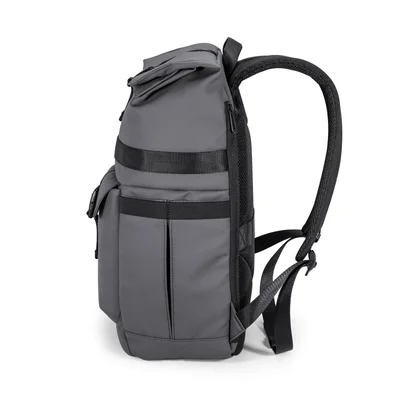 Раница за лаптоп Kingsons Nomad X, 15.6'', водоустойчив полиестер/PVC покритие, 20 L, тъмносива