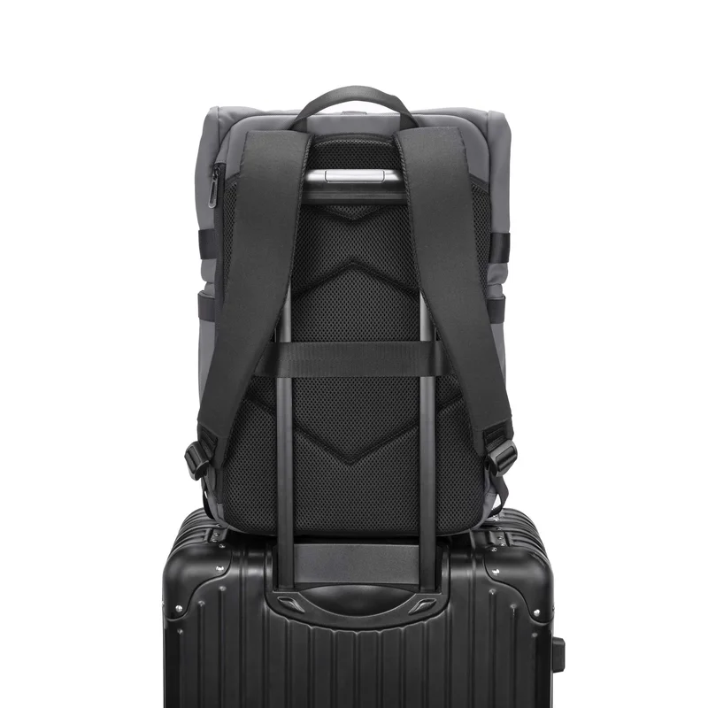 Раница за лаптоп Kingsons Nomad X, 15.6'', водоустойчив полиестер/PVC покритие, 20 L, тъмносива