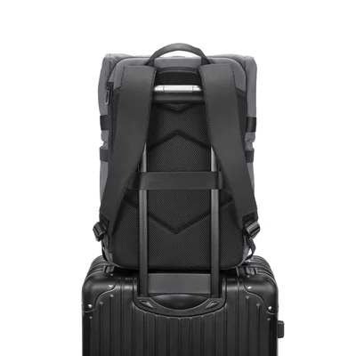 Раница за лаптоп Kingsons Nomad X, 15.6'', водоустойчив полиестер/PVC покритие, 20 L, тъмносива