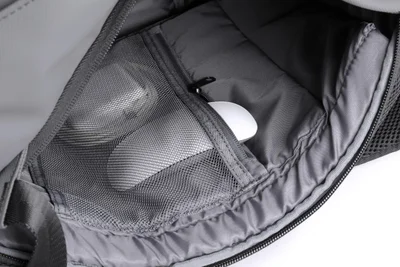Раница за лаптоп Kingsons Nomad X, 15.6'', водоустойчив полиестер/PVC покритие, 20 L, тъмносива