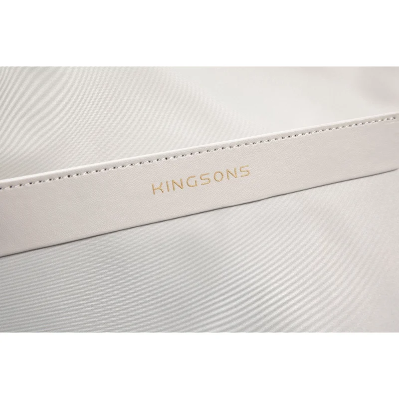 Чанта за лаптоп Kingsons Aura, дамска, 15.6'', бежова
