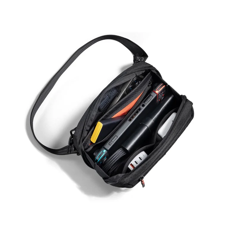 Чанта за през рамо Kingsons Trackguard, черна