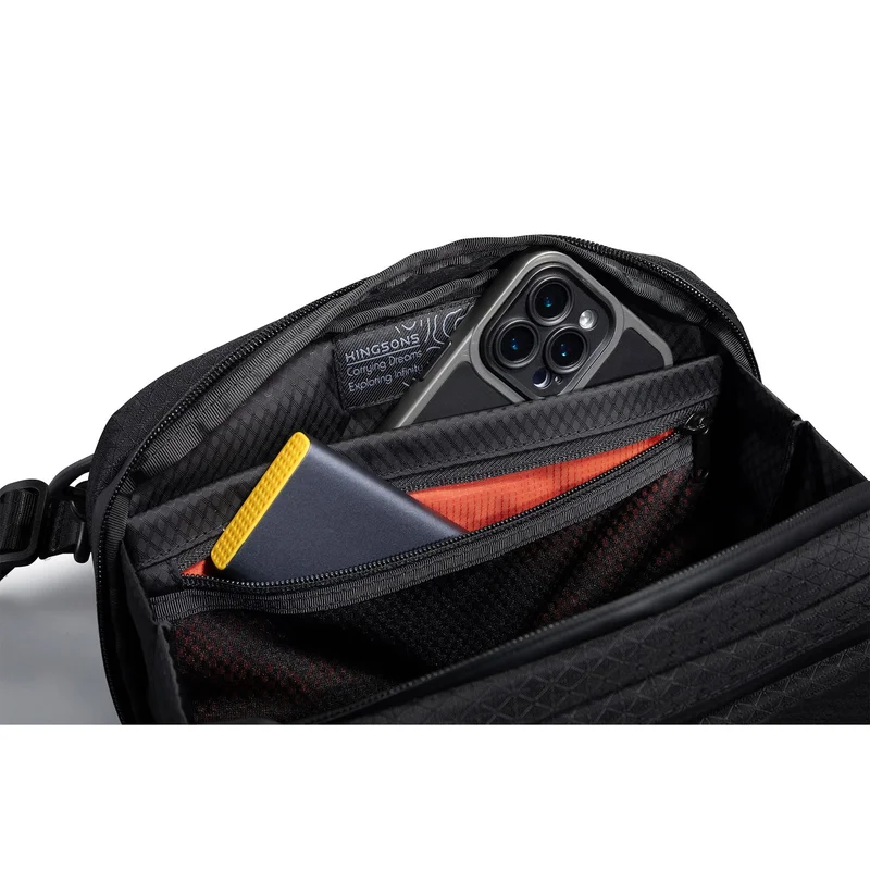 Чанта за през рамо Kingsons Trackguard, черна