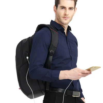 Раница за лаптоп Kingsons Trailtech, 17'', 27 L, черна