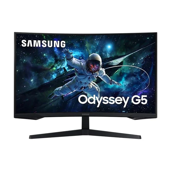 Монитор Samsung 32CG552, 32'', VA, QHD, 2560 x 1440, 300 cd/m2, 1 ms, 165 Hz, HDMI, извит, черен