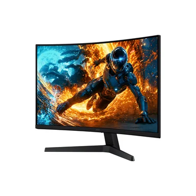 Монитор Samsung G55H, 32'', VA, QHD, 2560 x 1440, 300 cd/m2, 1 ms, 180 Hz, HDMI, DisplayPort, извит