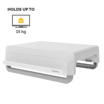 Поставка за монитор Fellowes Breyta, максимално тегло 15 kg, бяла