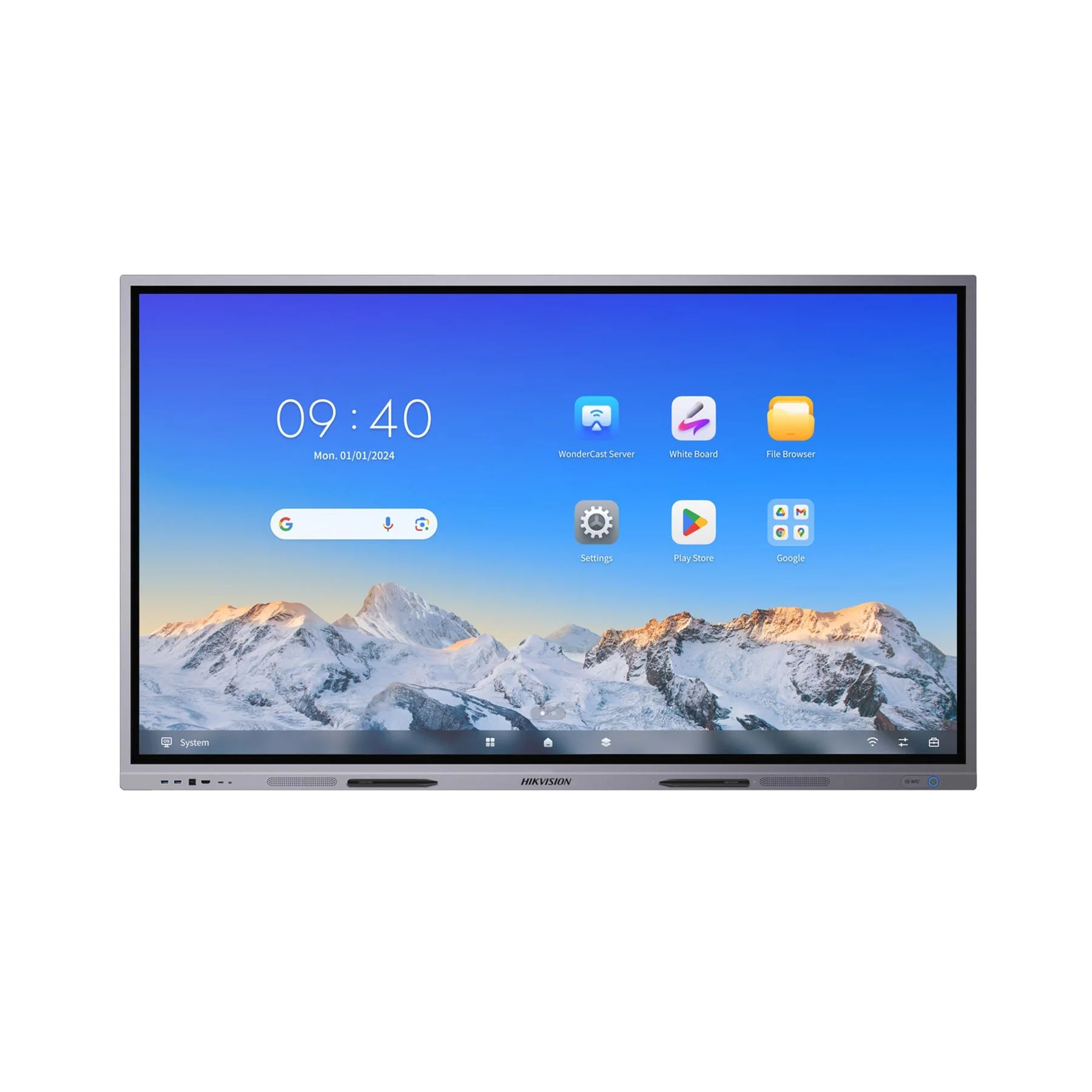 Интерактивен дисплей Hikvision DS-D5C65RB/A, 65'', NFC, EDLA, DLED, 400 cd/m2, 60 Hz