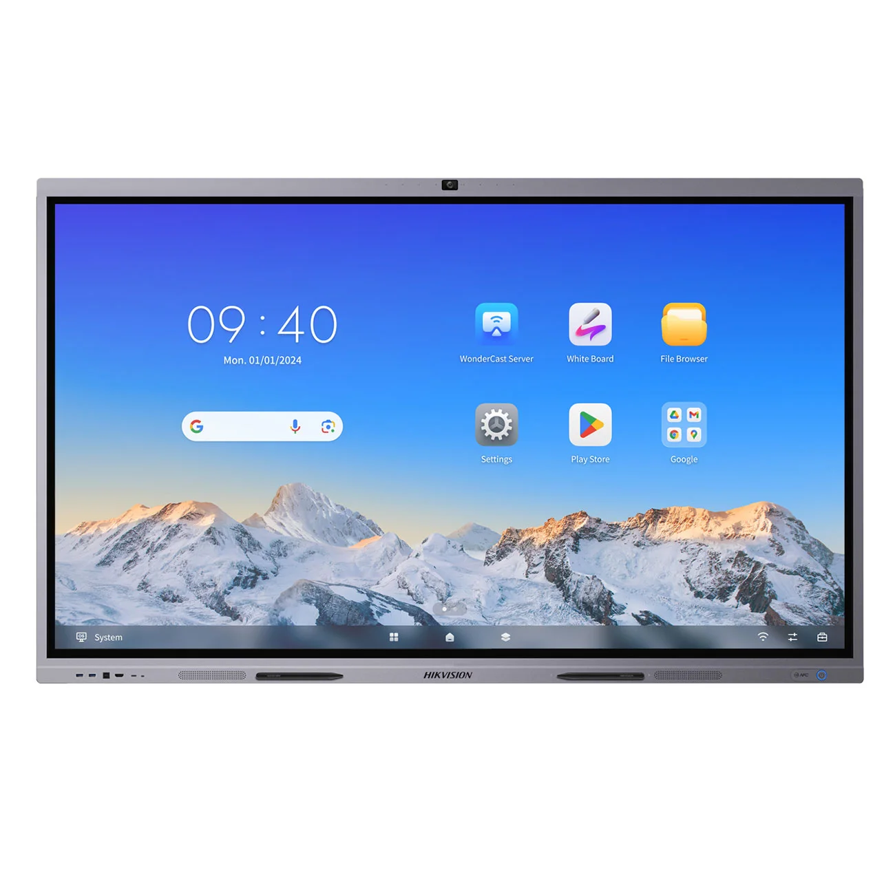 Интерактивен дисплей Hikvision DS-D5C98RB/B, 98'', с камера, EDLA, DLED, 600 cd/m2, 60 Hz