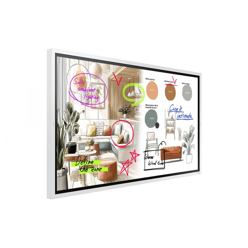 Интерактивен дисплей Samsung Flip WM65FX, 65'', 4k VA, 450 cd/m2, 8 ms, HDMI, Tizen