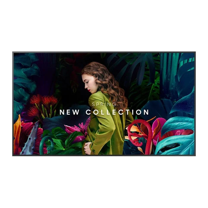 Професионален дисплей Samsung QB65C-N, 65'', VA, Ultra HD, 16/7, 350 cd/m2, 8 ms, no Bluetooth/Wi-Fi