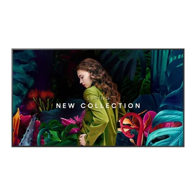 Професионален дисплей Samsung QB65C-N, 65'', VA, Ultra HD, 16/7, 350 cd/m2, 8 ms, no Bluetooth/Wi-Fi