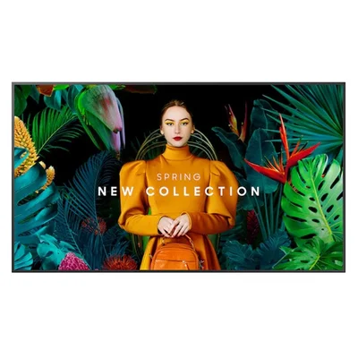 Професионален дисплей Samsung QH75C, 75'', Ultra HD, VA, 24/7, 8 ms, 700 cd/m2, 3840 x 2160, 3 HDMI, 2 USB