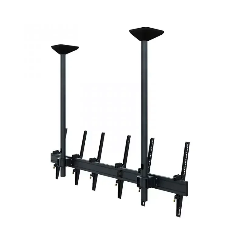 Стойка за три дисплея Hagor Menuboard, за стена, с наклон, вертикална, от 46 до 65''