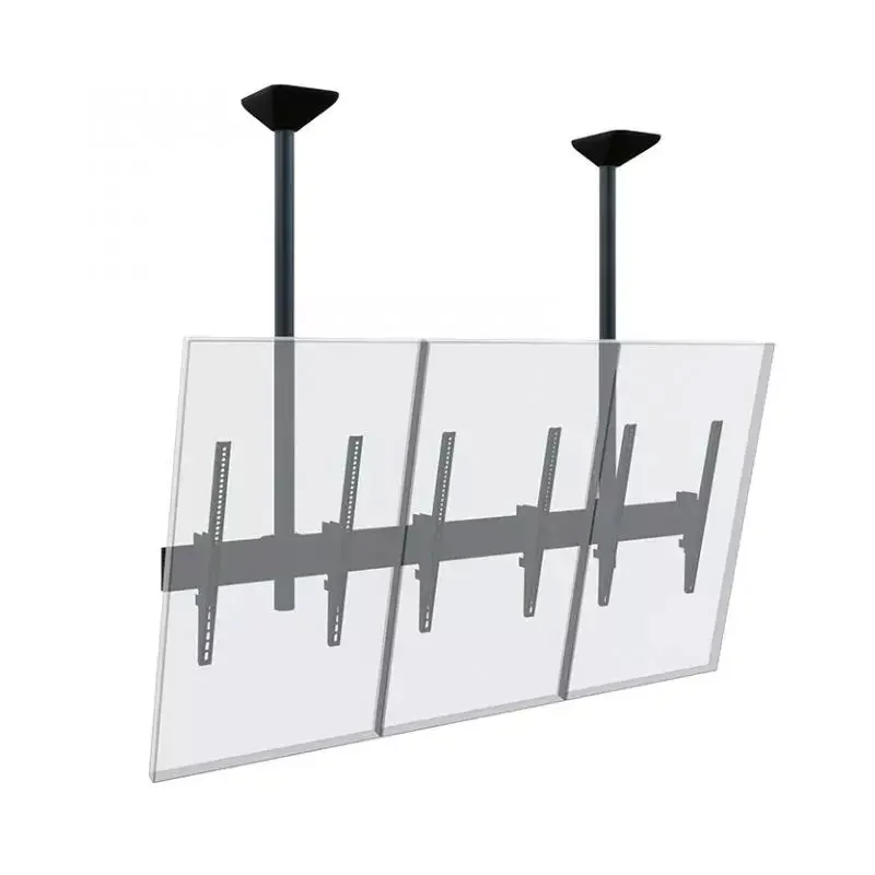 Стойка за три дисплея Hagor Menuboard, за стена, с наклон, вертикална, от 46 до 65''