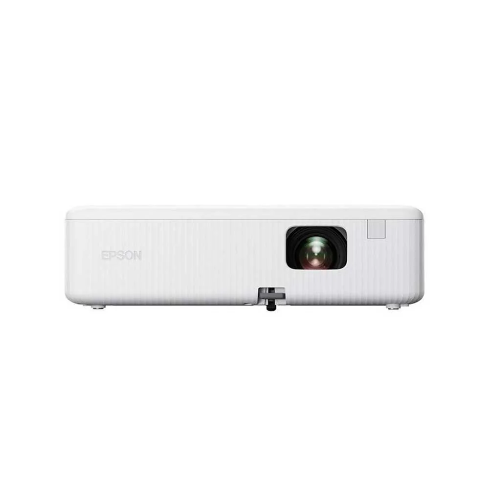Проектор Epson CO-FH01, 3LCD, 3000 lm, FullHD, HDMI, USB-A, USB-B, 16:9, UHE 188 Watt, ниво на шум 38 dB, 2.4 kg, бял