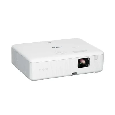 Проектор Epson CO-FH01, 3LCD, 3000 lm, FullHD, HDMI, USB-A, USB-B, 16:9, UHE 188 Watt, ниво на шум 38 dB, 2.4 kg, бял