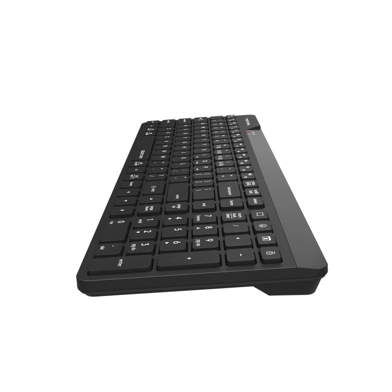 Клавиатура A4Tech Fstyler FBK23, безшумна, 2.4 GHz, Bluetooth, Nano USB, AA, черна