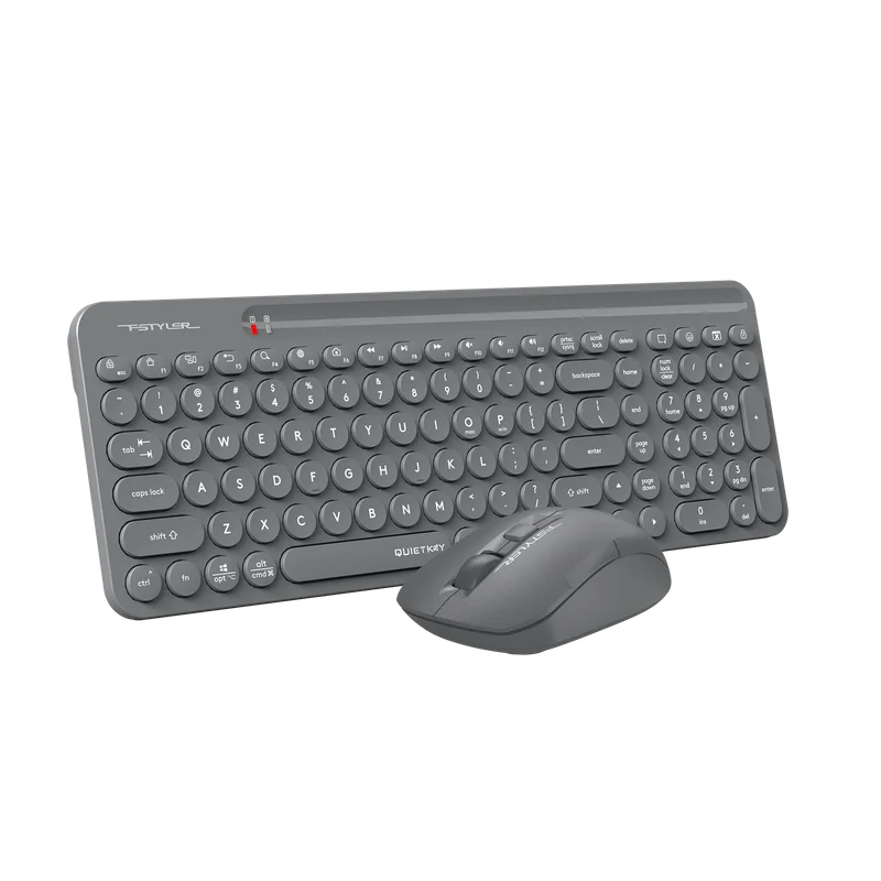 Комплект A4Tech - клавиатура и мишка Fstyler FG3300 Air 2, 2.4 GHz, черни