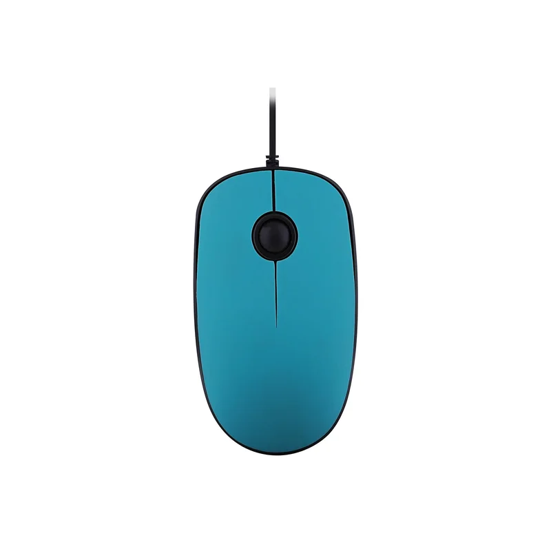 Мишка TNB Sunset, с кабел, USB Type-A, с адаптер USB Type-C, 3 бутона, синя