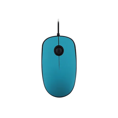 Мишка TNB Sunset, с кабел, USB Type-A, с адаптер USB Type-C, 3 бутона, синя