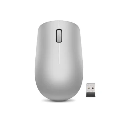 Мишка Lenovo 530 WL, безжична, USB, 1200 dpi, AA, сива